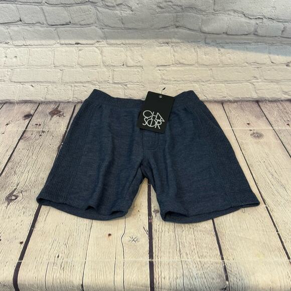 Chaser Navy Stretch Knit Shorts - Picture 1 of 4